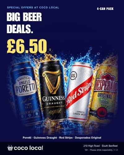 Selected four-can packs: £6.50 per pack